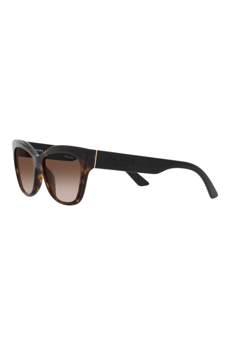 53mm Cat Eye Sunglasses, Alternate, color, BROWN GRADIENT
