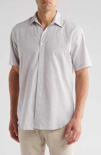 Coastaoro Dax Short Sleeve Linen Blend Button-Up Shirt