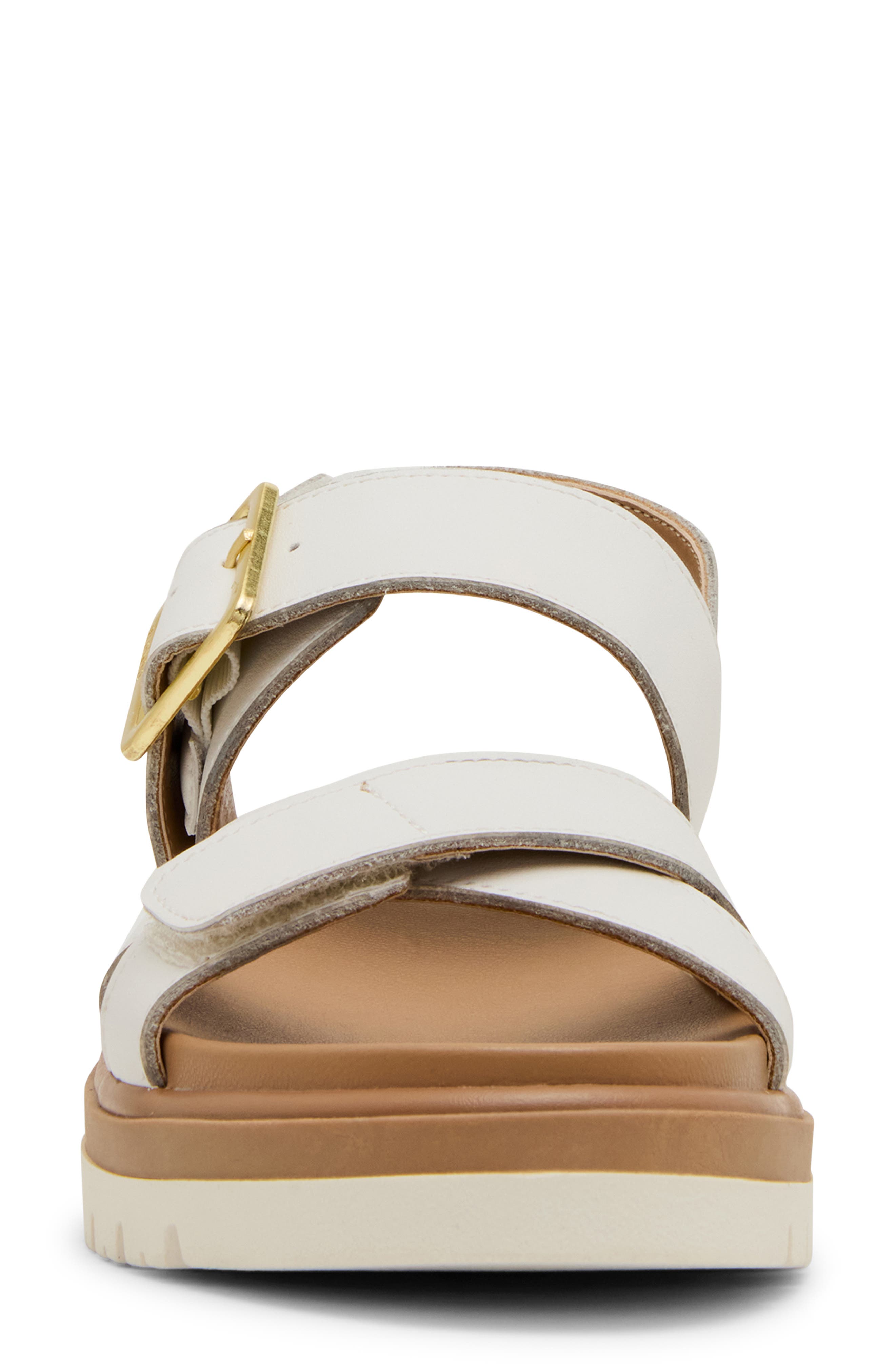 Beau Sandal, Alternate, color, WHITE LEATHER