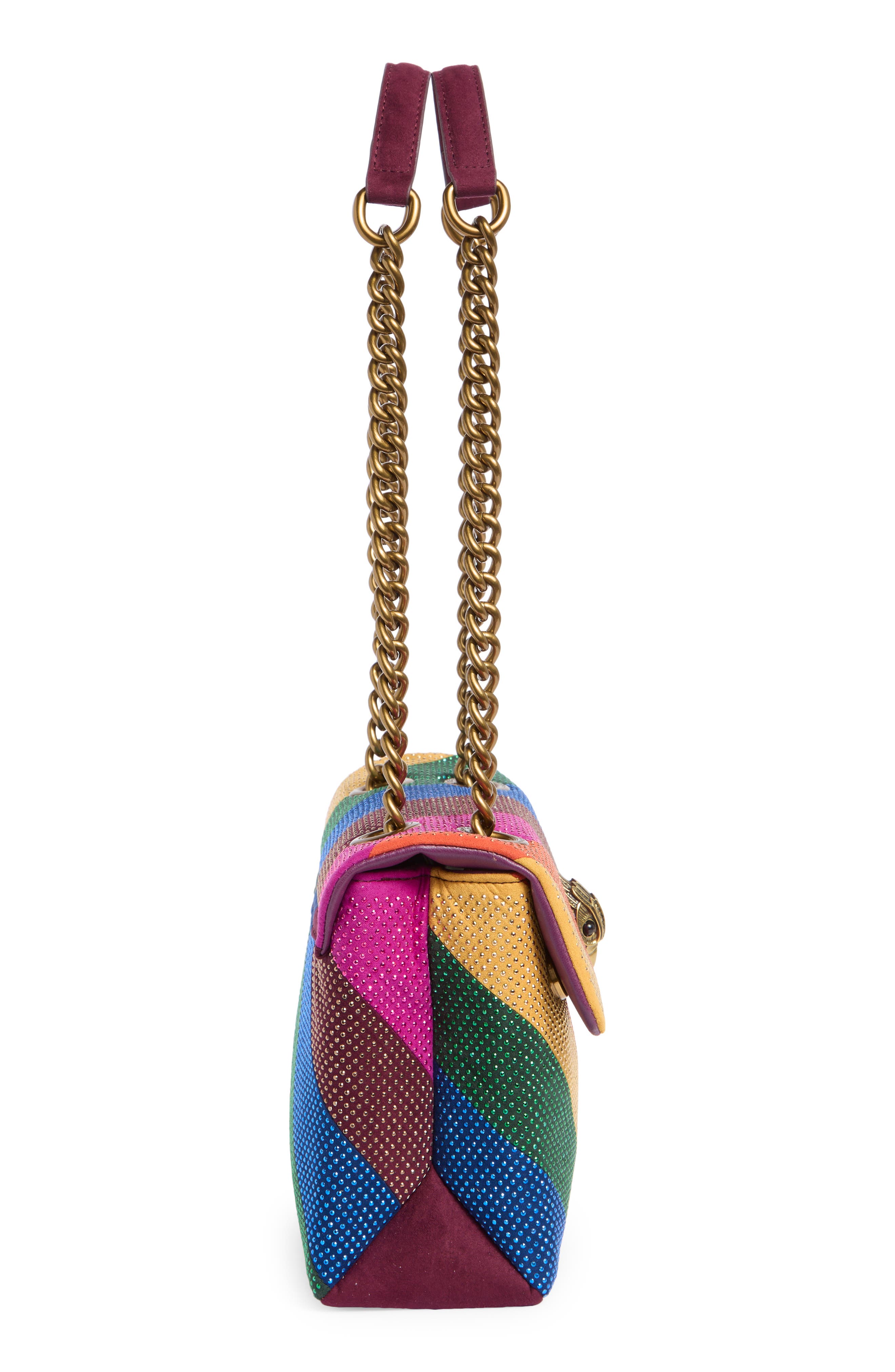 Kurt Geiger London Kensington Stripe Convertible Shoulder Bag, Alternate, color, 
