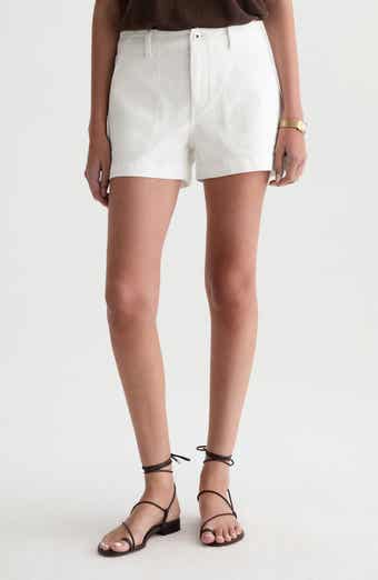 Analeigh High Waist Workwear Twill Shorts