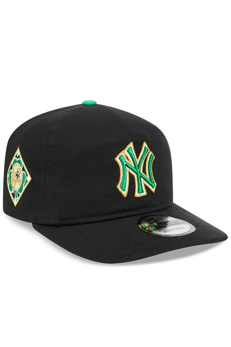 Men's New Era  Black New York Yankees 2026 St. Patrick's Day 19TWENTY Adjustable Hat, Main, color, Black