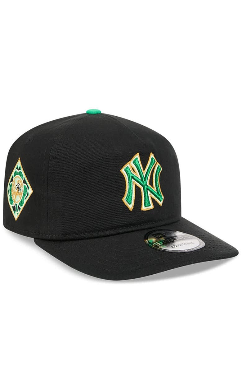 New Era Men's New Era Black New York Yankees 2026 St. Patrick's Day 19TWENTY Adjustable Hat, Main, color, Black