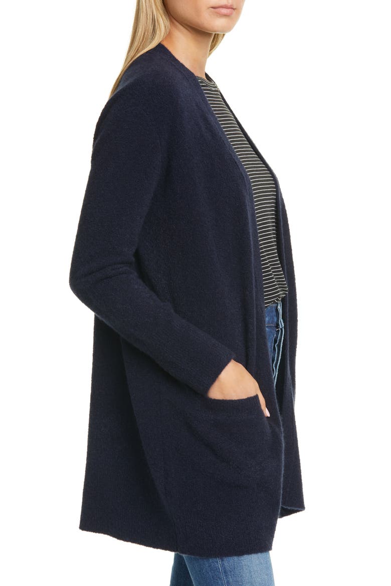 Cashmere Blend Cardigan, Alternate, color, NAVY NIGHT