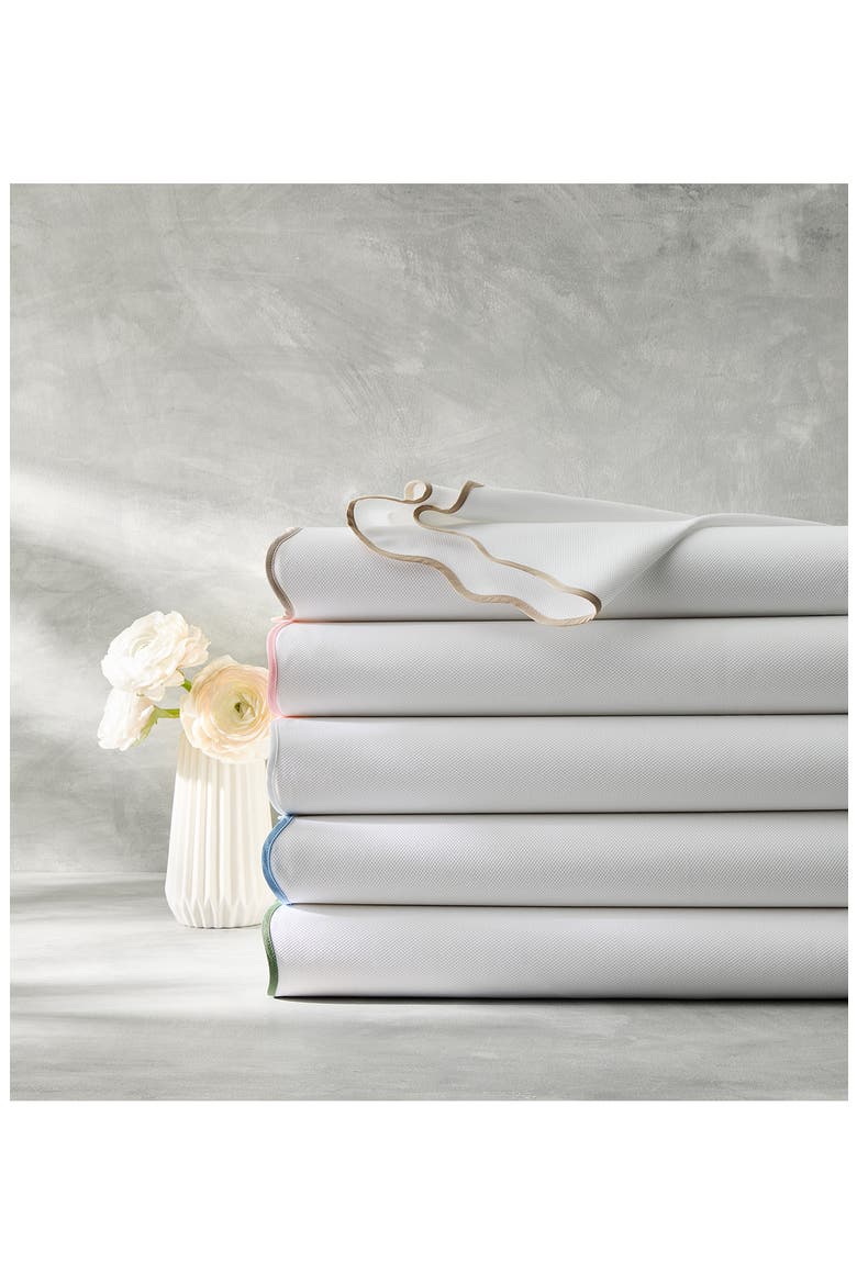 Camilla Piqué Coverlet, Alternate, color, DUNE