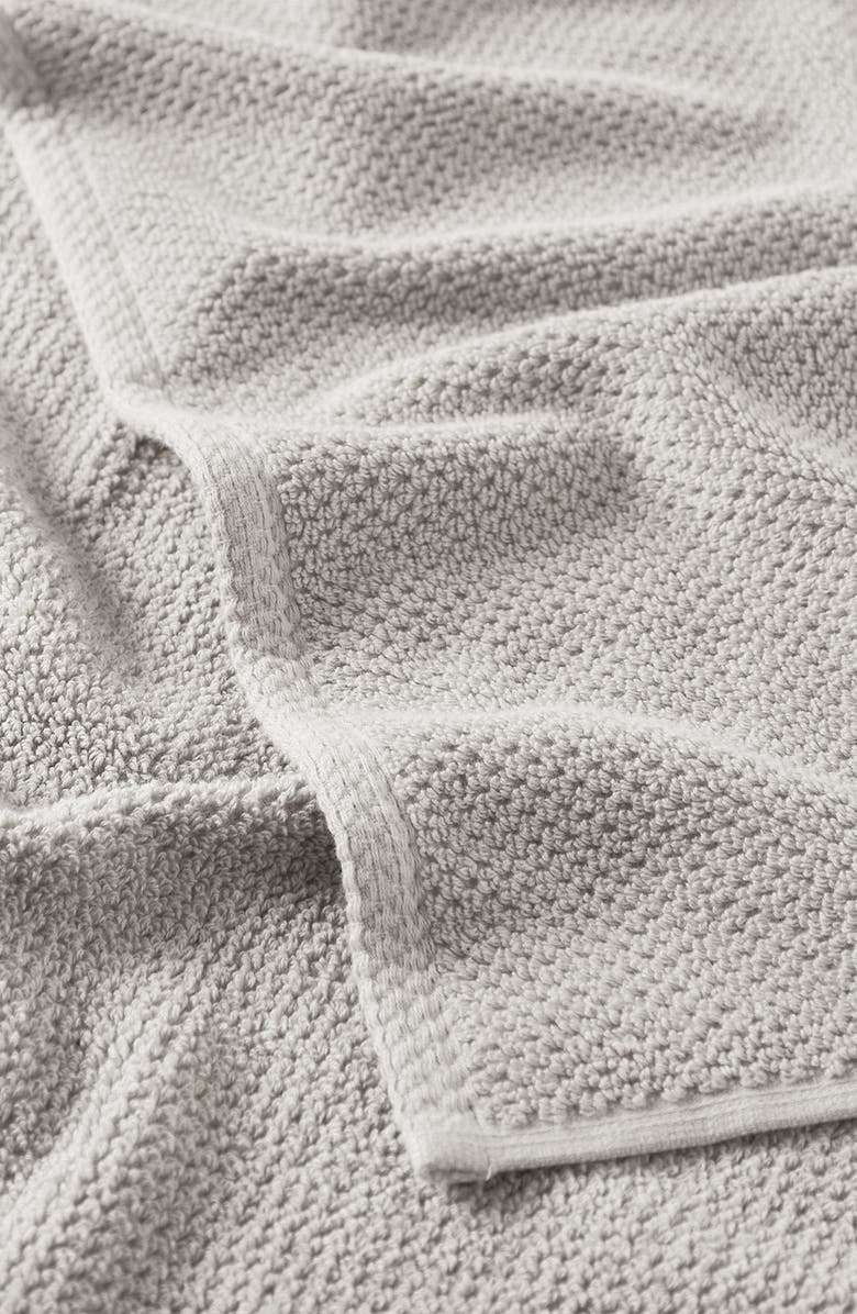 Woven & Weft Cotton 6-Pack Textured Hand Towels, Alternate, color, Light Grey