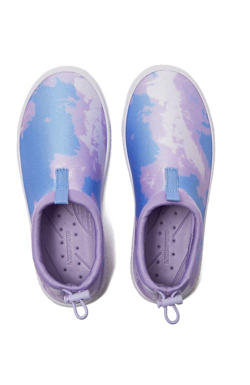 Lands' End Kids Sport Slip On Water Shoes In Soft Lavender Tie Dye