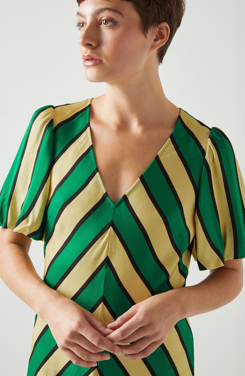 LK Bennett Meerim Maxi Dress, Alternate, color, Green