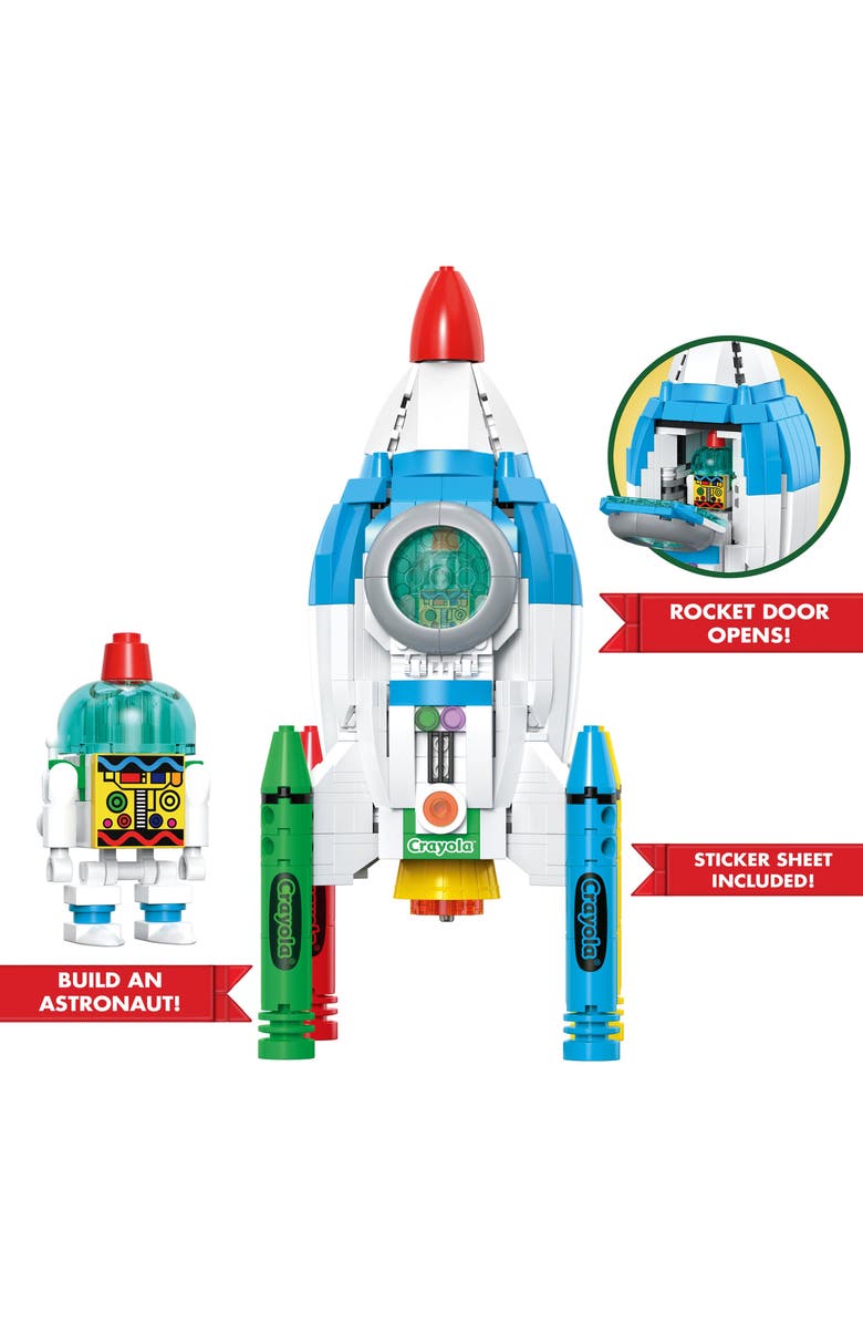 Brickcraft Crayola Rocketship Building Set, Alternate, color, NO COLOR