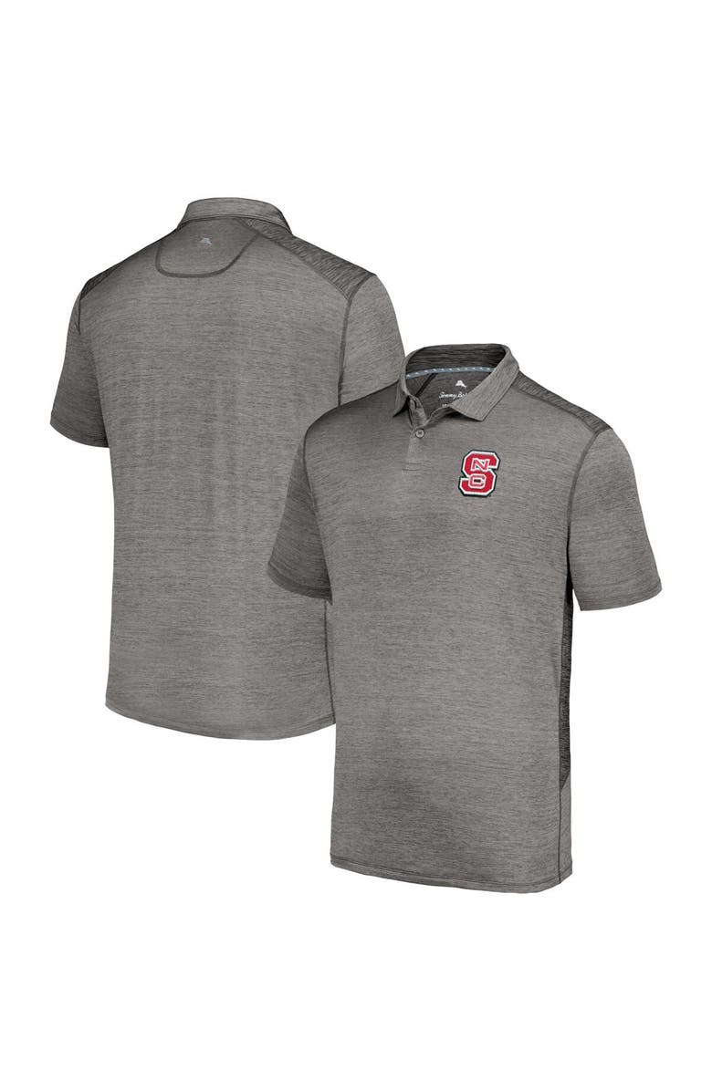 Tommy Bahama Men's Tommy Bahama Gray NC State Wolfpack Delray IslandZone Polo, Main, color, 