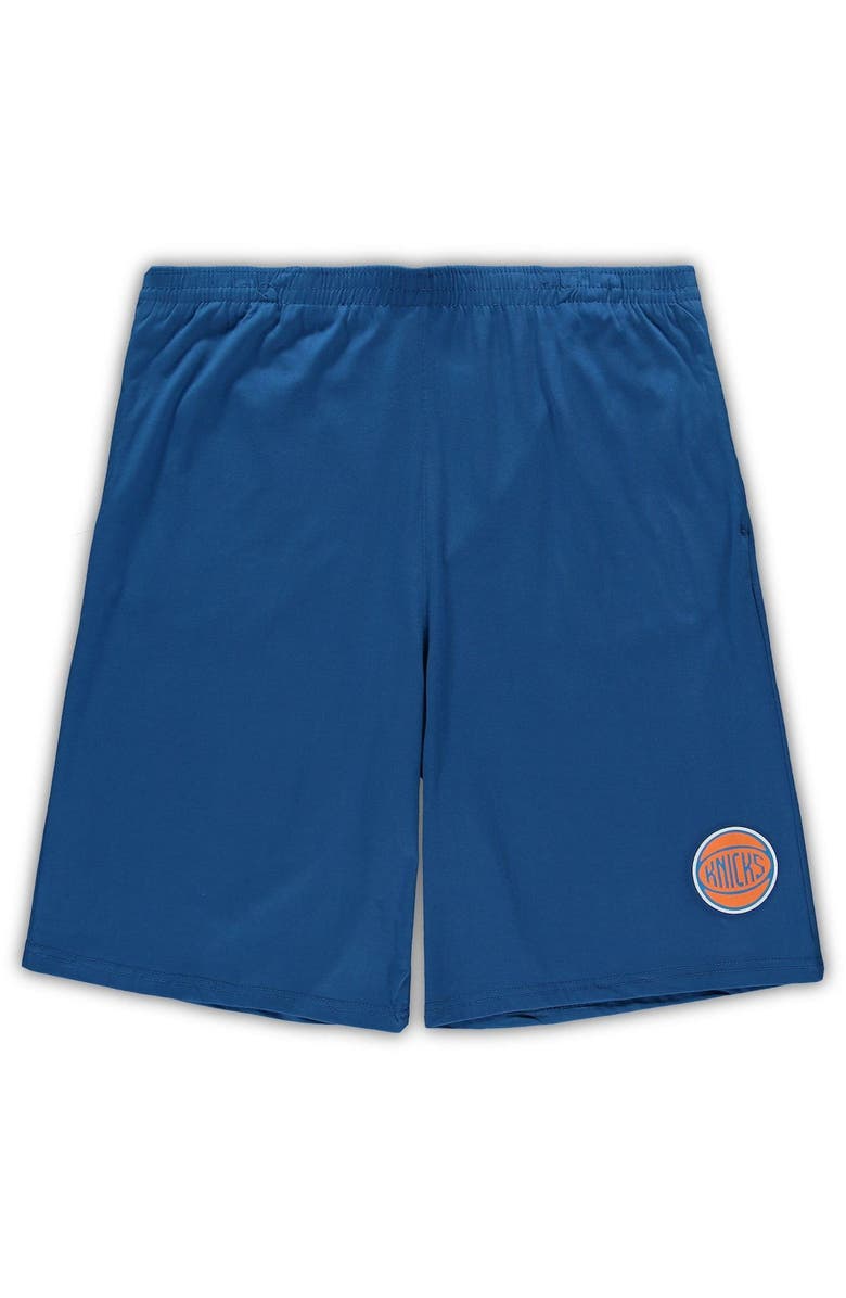 CONCEPTS SPORT Men's Concepts Sport Orange/Blue New York Knicks Big & Tall T-Shirt & Shorts Sleep Set, Alternate, color, Orange