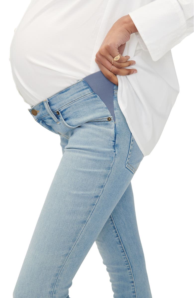 HATCH Collection The Slim Maternity Jean, Alternate, color, Light Wash