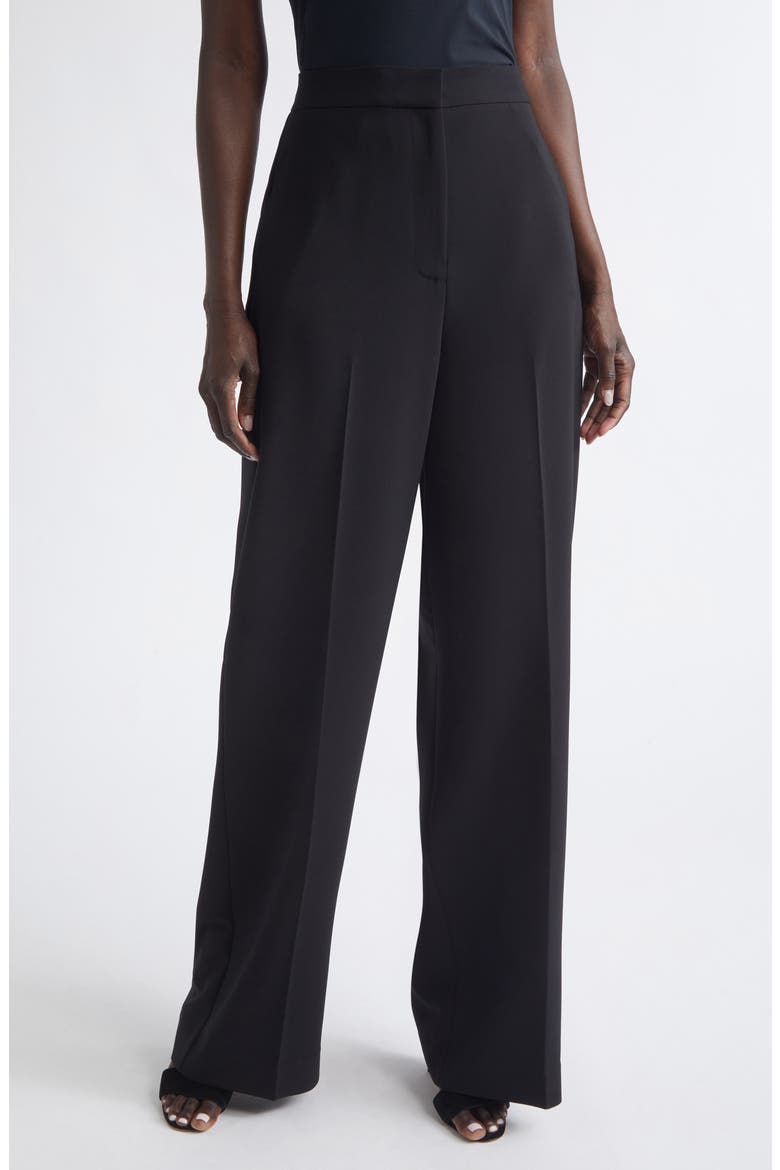 Maddie Stretch Wide Leg Pants, Main, color, BLACK