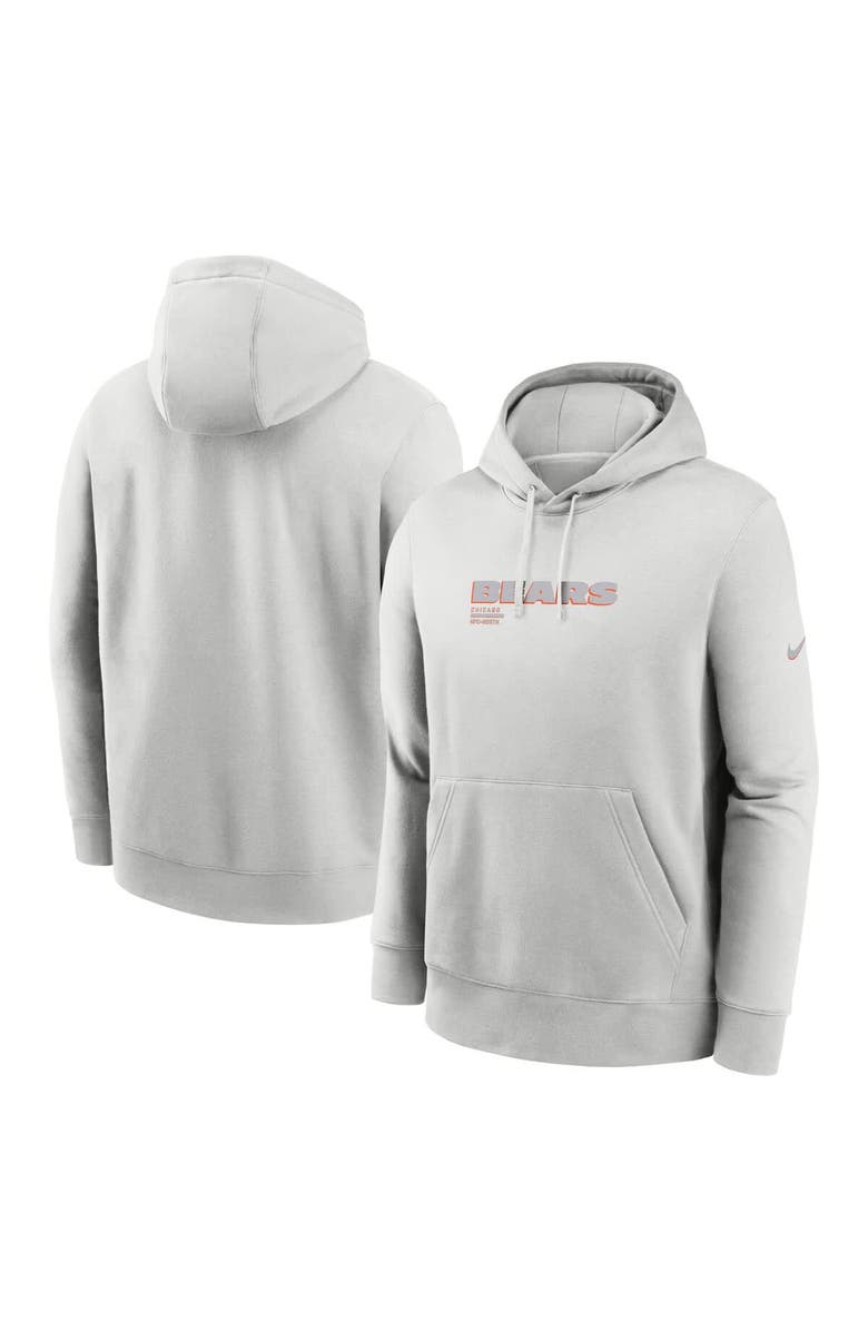 Nike Men's Nike Gray Chicago Bears Edge Pack French Terry Club Pullover Hoodie, Main, color, Gray