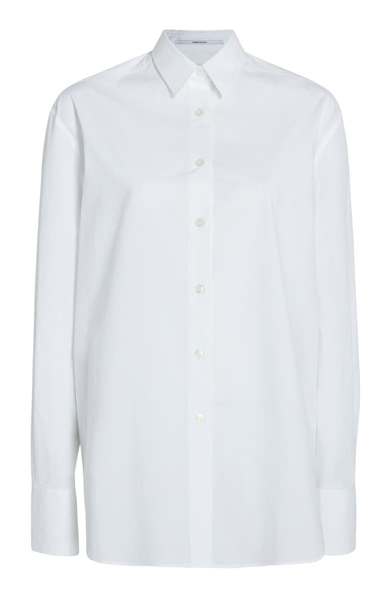 Another Tomorrow OVERSIZED MENS SHIRT, Alternate, color, White