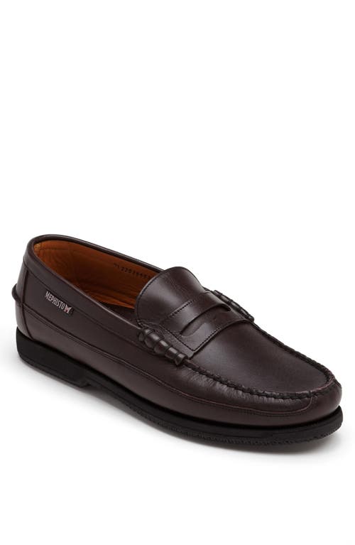 Mephisto 'Cap Vert' Penny Loafer in Cordovan Leather