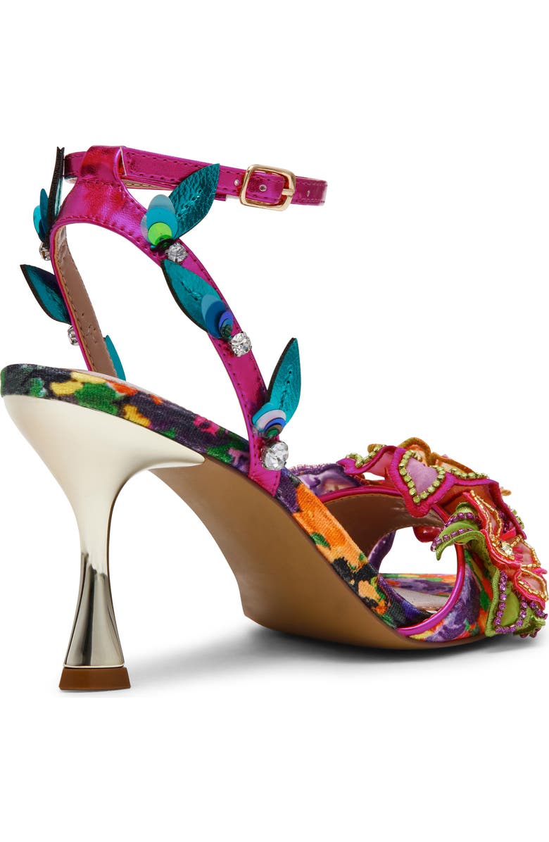 Betsey Johnson Annalee Ankle Strap Sandal, Alternate, color, Floral Multi