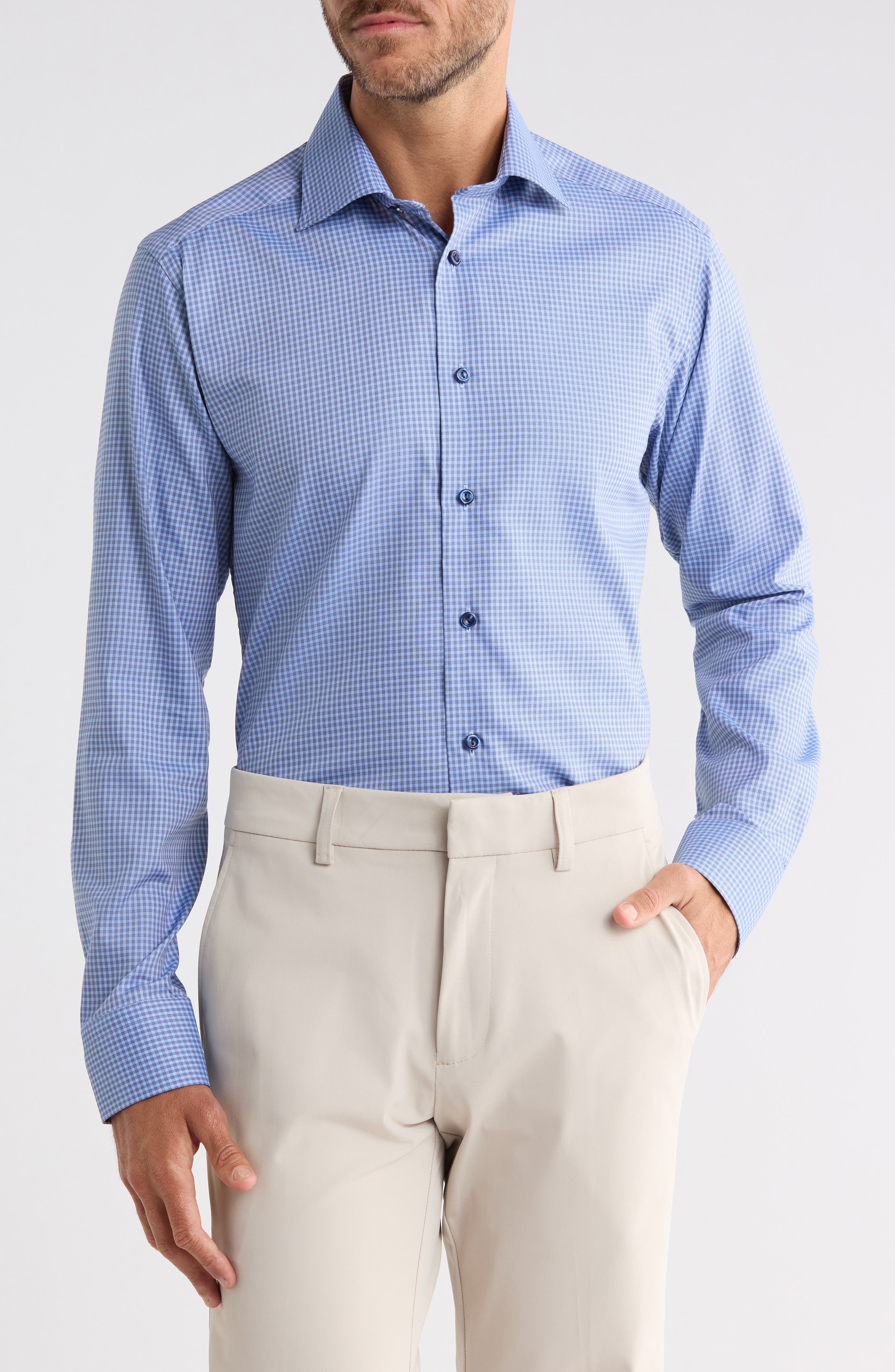 Slim Fit Check Twill Shirt