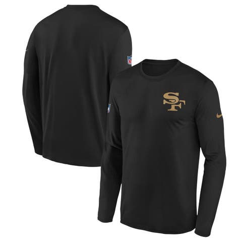 Youth Nike Black San Francisco 49ers 2025 Rivalries Collection Sideline Legend Dri-FIT Long Sleeve T-Shirt
