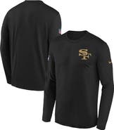 Nike Youth Nike Black San Francisco 49ers 2025 Rivalries Collection Sideline Legend Dri-FIT Long Sleeve T-Shirt