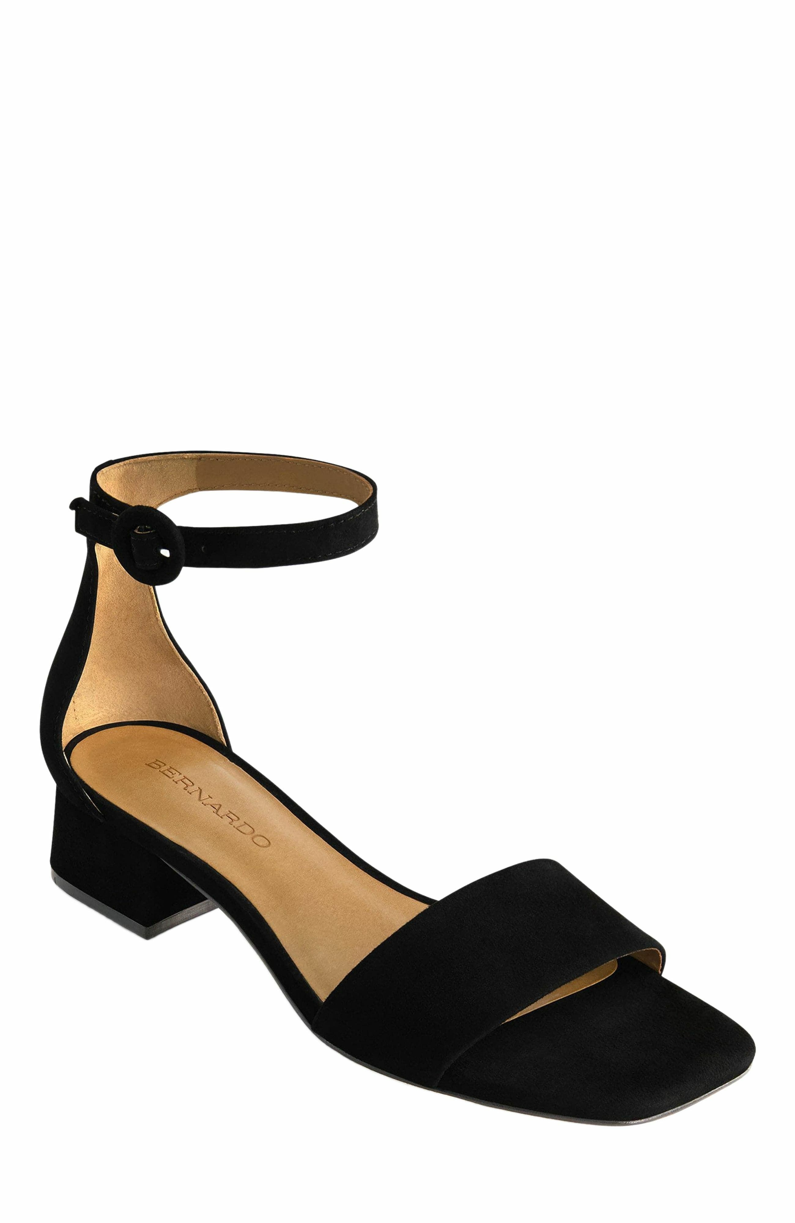 Bernardo Footwear Jalena Ankle Strap Sandal, Alternate, color, Black