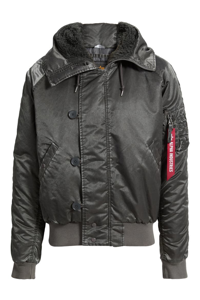 N-2B Heritage Fit Parka, Alternate, color, BLACK