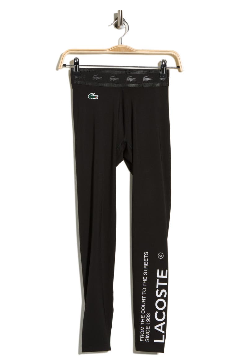 Logo Leggings, Alternate, color, BLACK