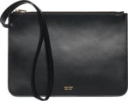 TOM FORD Zip Top Leather Wristlet