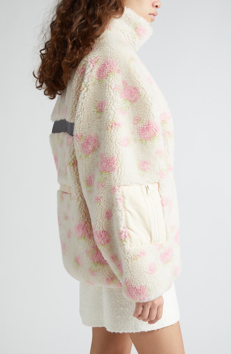 Sandy Liang Panda Floral Fleece Jacket, Alternate, color, 