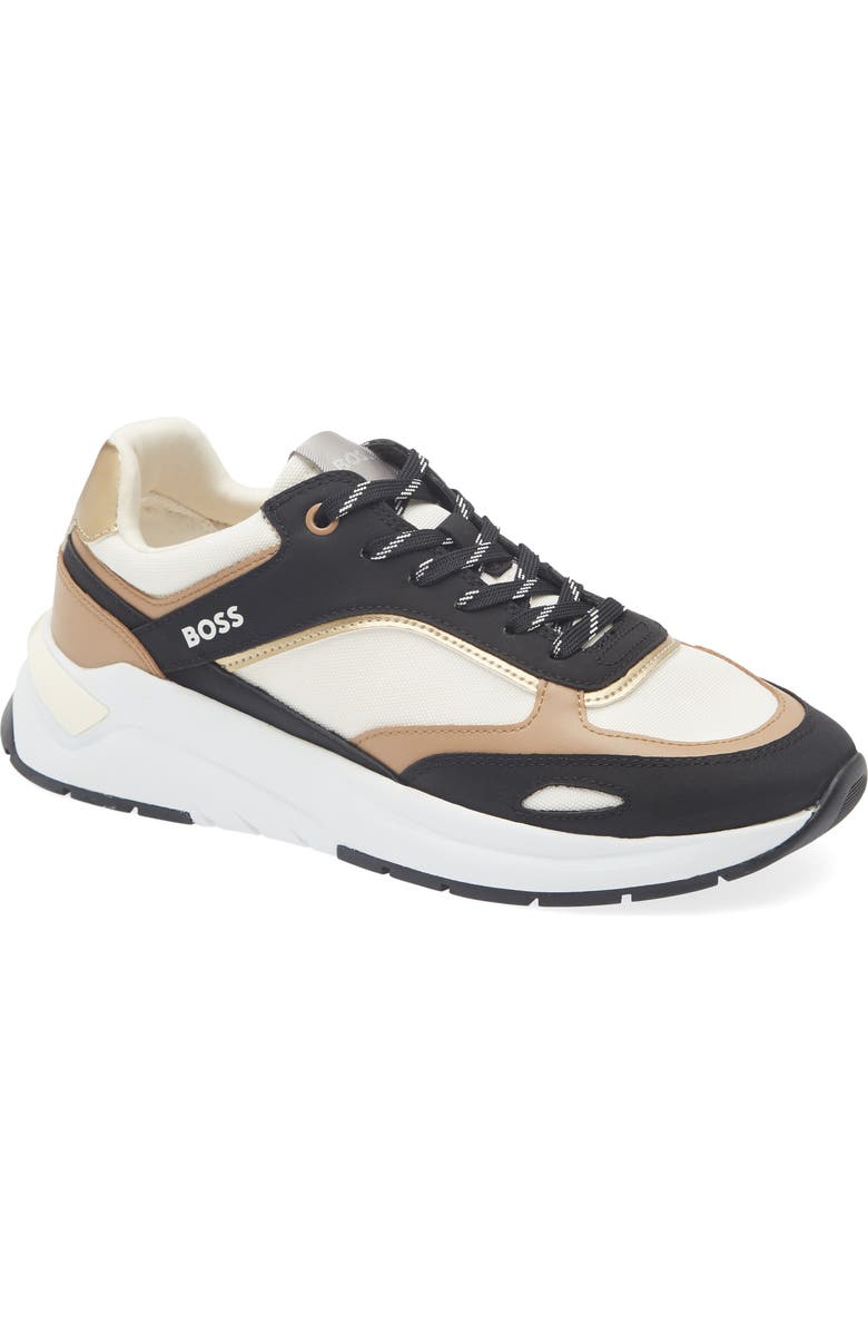 BOSS Skylar Runn Sneaker, Main, color, Black