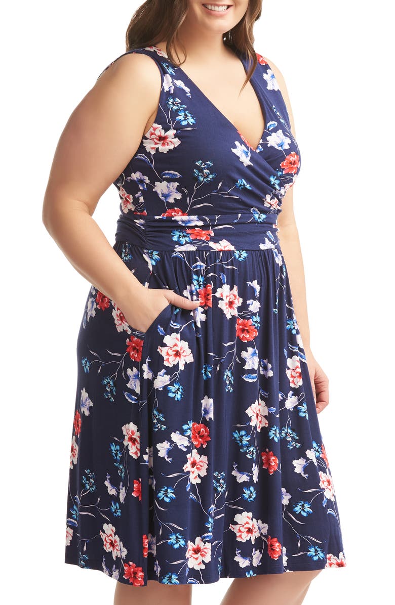 Lemon Tart Celia Fit & Flare Dress, Alternate, color, 