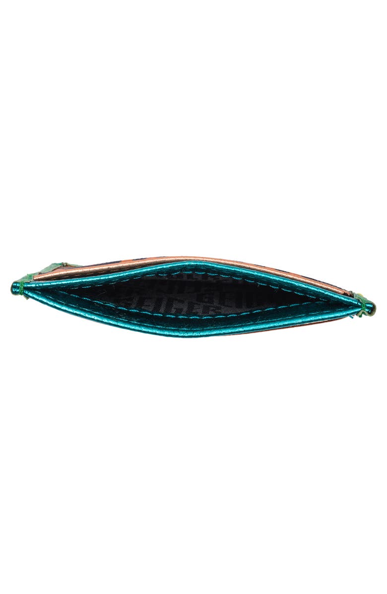 Kurt Geiger London Southbank Card Holder, Alternate, color, Turquoise Multi