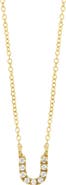 Bony Levy Icon Pavé Diamond Initial Pendant Necklace