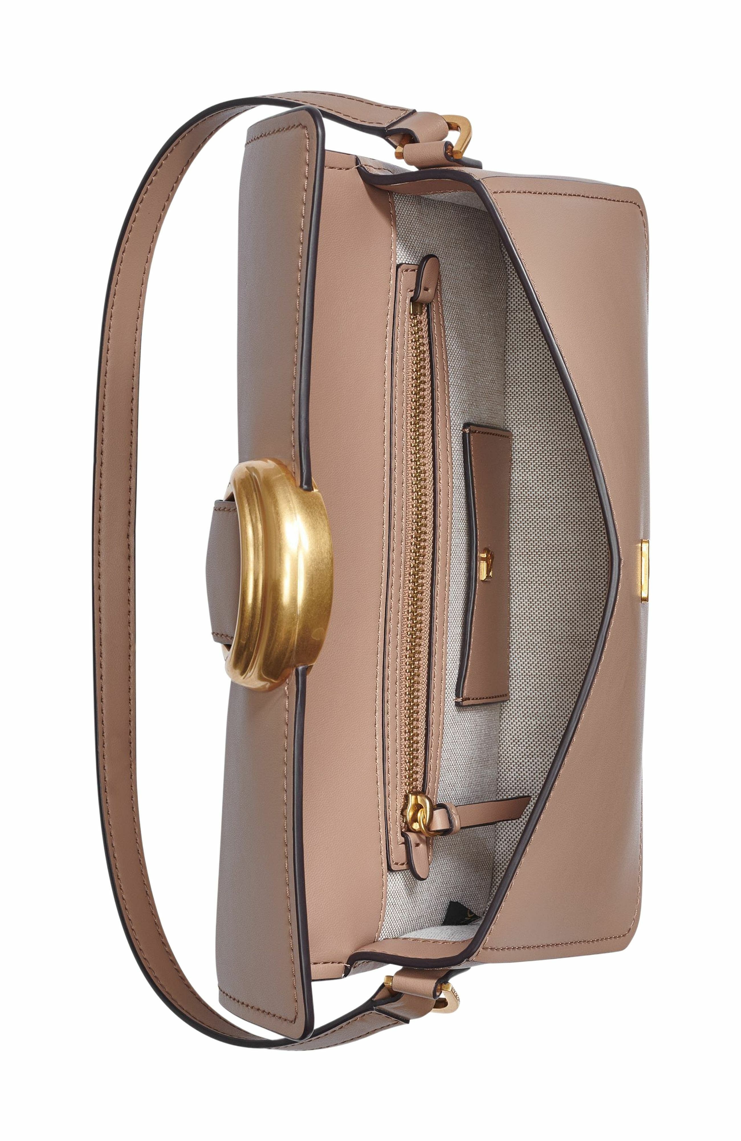 Donna Karan New York Valley Stream Convertible Shoulder, Alternate, color, Toasted Almond
