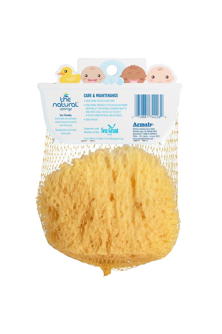 Baby Bathtime Natural Sea Sponge, Alternate, color, Multicolored