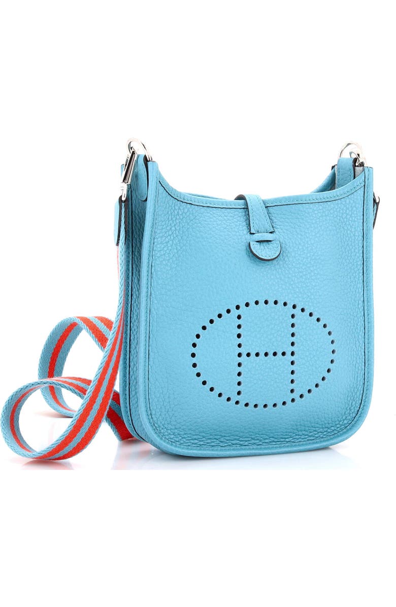 Pre-Owned Hermes Evelyne Bag Gen III Clemence TPM, Alternate, color, Bleu Atoll