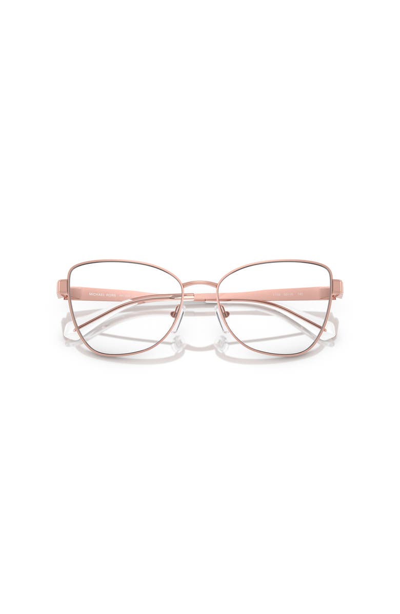 Michael Kors 56mm Butterfly optical glasses, Alternate, color, Pink