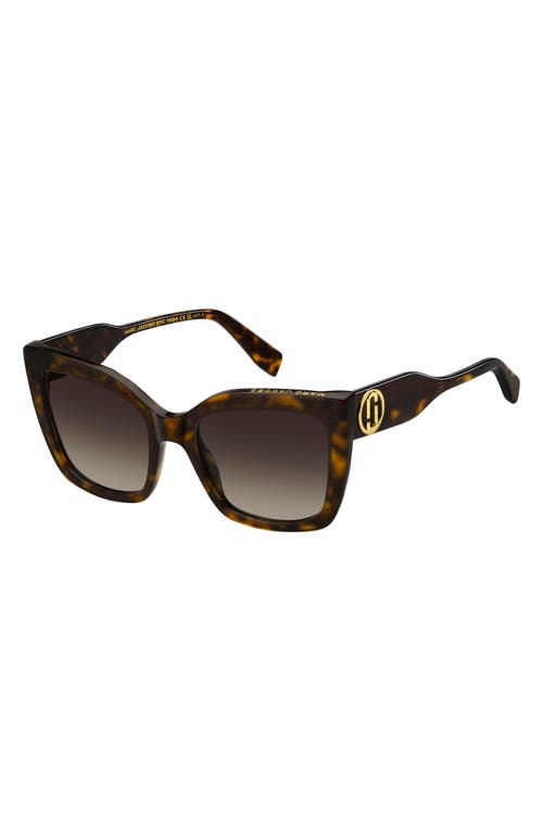 Marc Jacobs 811s Square Acetate Sunglasses In Havana/brown