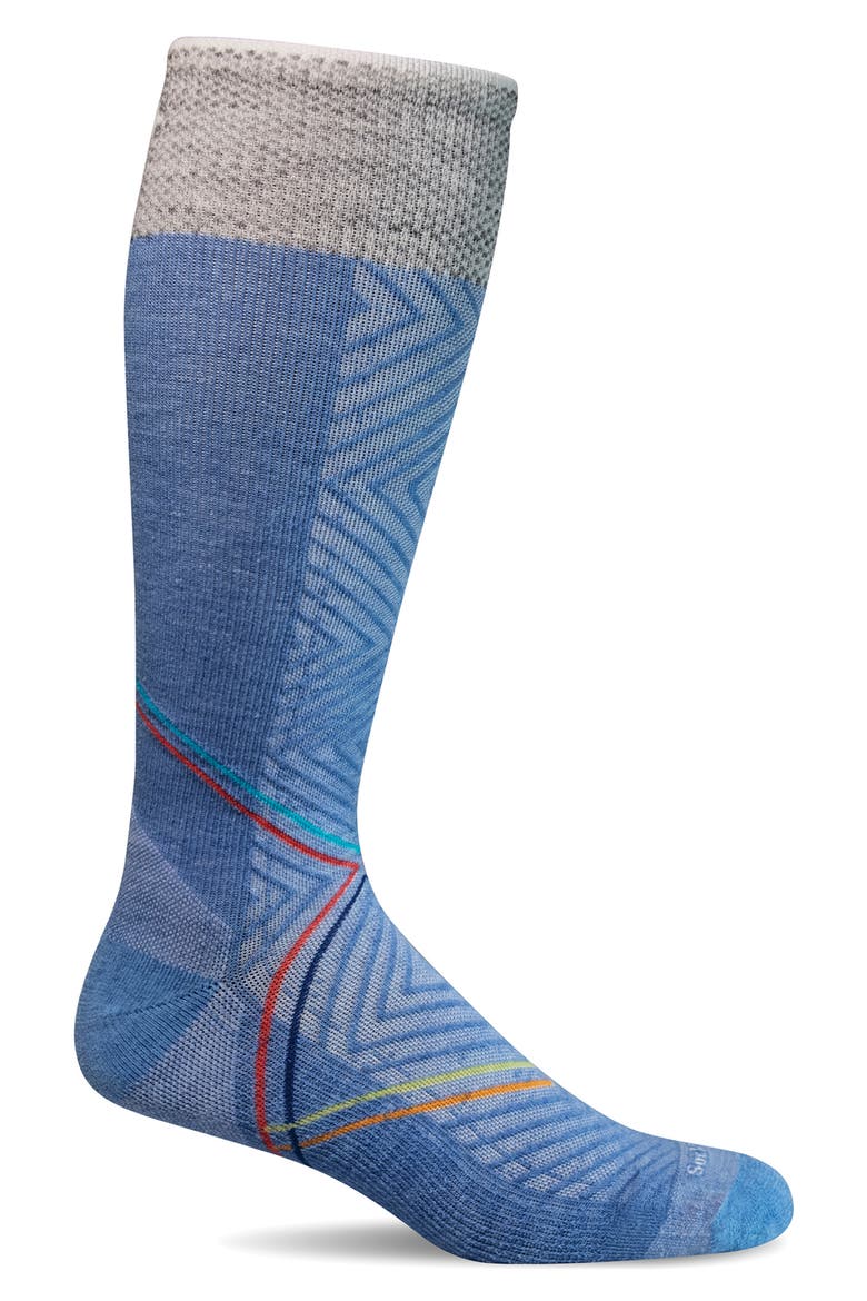 Pulse Compression Knee Socks, Main, color, CORNFLOWER