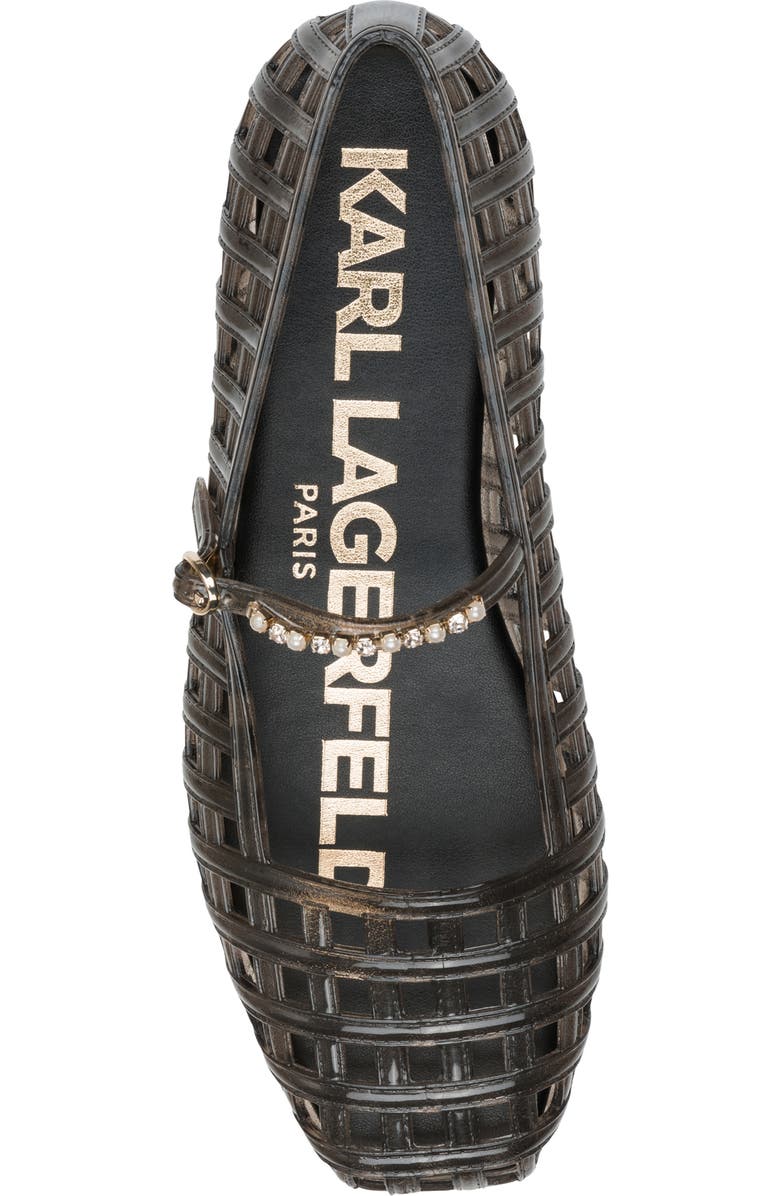 KARL LAGERFELD PARIS Juliska Mary Jane Flat, Alternate, color, Black
