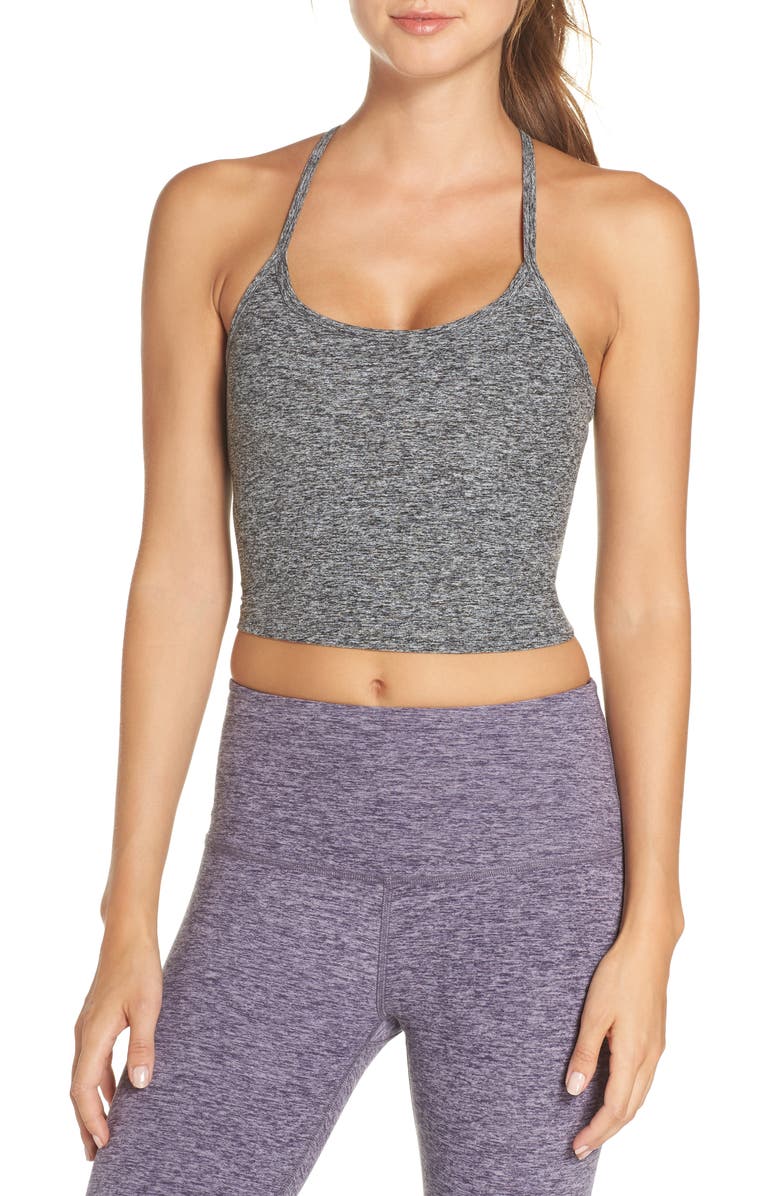 Beyond Yoga Space Dye Slim Racerback Crop Tank, Main, color, 