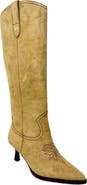 SHUSHOP Wendy Faux Suede Western Boot