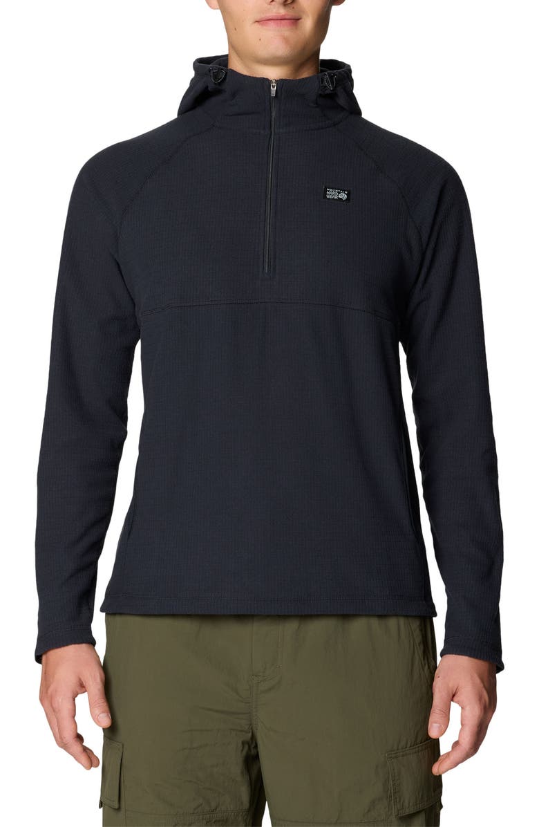 Mountain Hardwear Summit Grid Hoodie, Main, color, Black