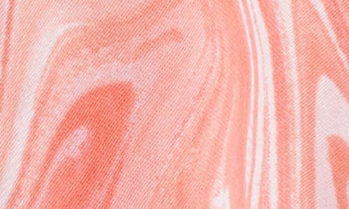 Area Stars Swirl Print Scarf In Pink