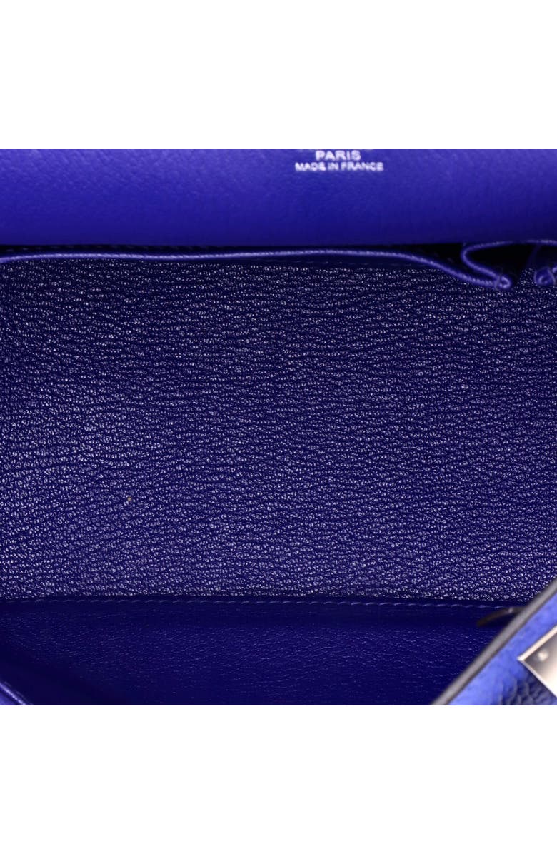 Pre-Owned Hermes Jypsiere Bag Clemence 28, Alternate, color, Bleu Electrique