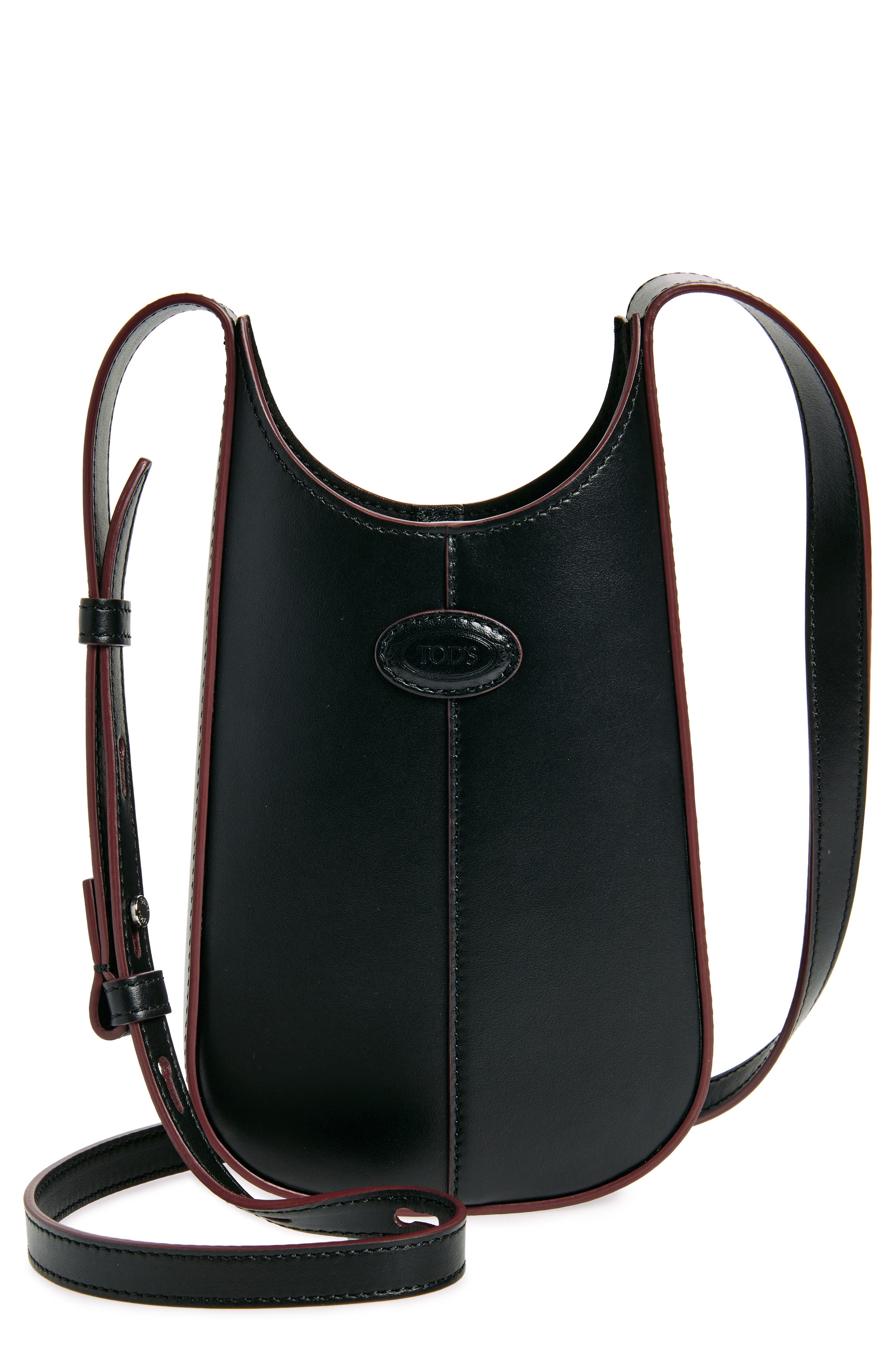 Tod's Micro Di Leather Crossbody Bag, Main, color, 