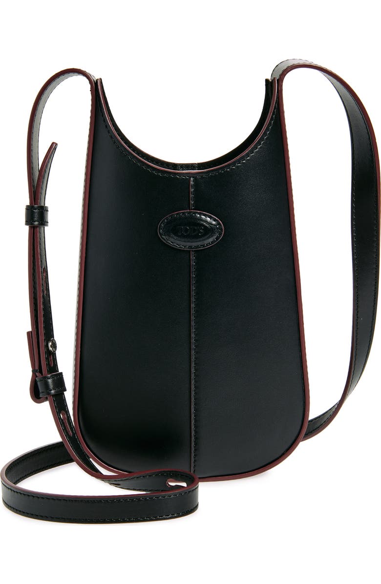Tod's Micro Di Leather Crossbody Bag, Main, color,