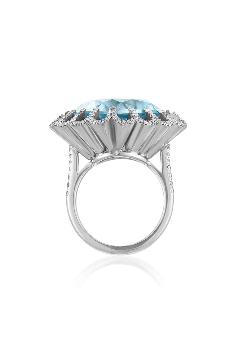Aquamarine & Diamond Ring, Alternate, color, 18K WHITE GOLD