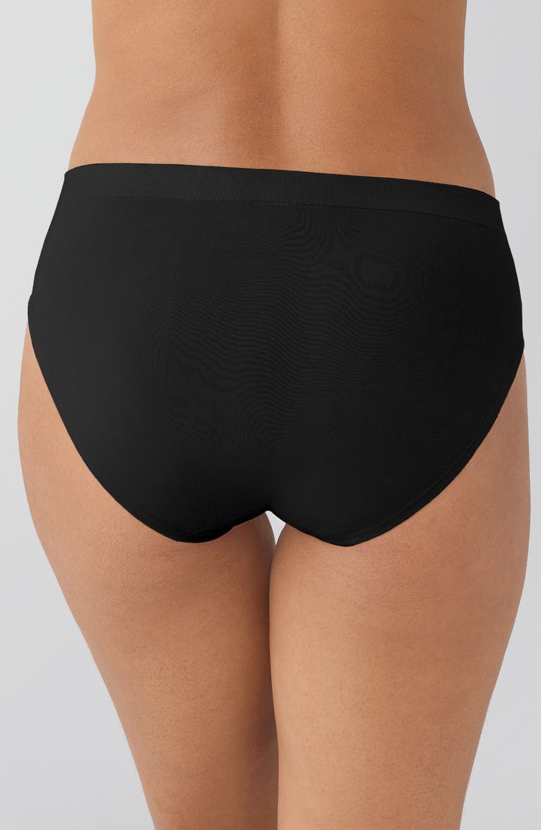 Wacoal B-Smooth<sup>®</sup> Natural High Cut Briefs, Alternate, color, Black