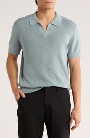 Nordstrom Linen Blend Polo Sweater